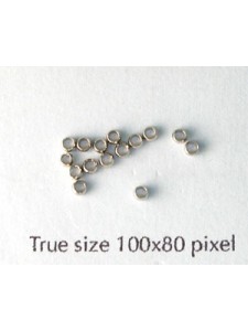 Crimps 2mm Round Nickel plated - EACH