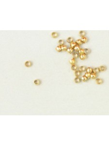 Beadalon Crimp Bead 2mm Gold Plated