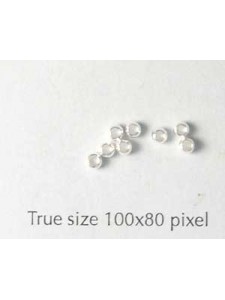 Beadalon Crimp Bead 2.5mm Silver Plated