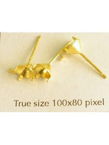 Stud (SS24) Gold Pl Nickel Free - PAIR