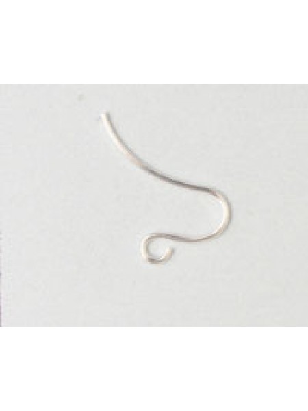 Ear Hook St.Steel plain Silver P - pairs