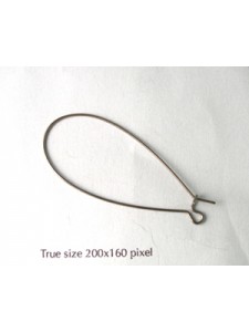 Earwire 37mm long Kidney Surg.Steel-PAIR