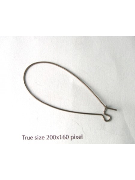 Earwire 37mm long Kidney Surg.Steel-PAIR