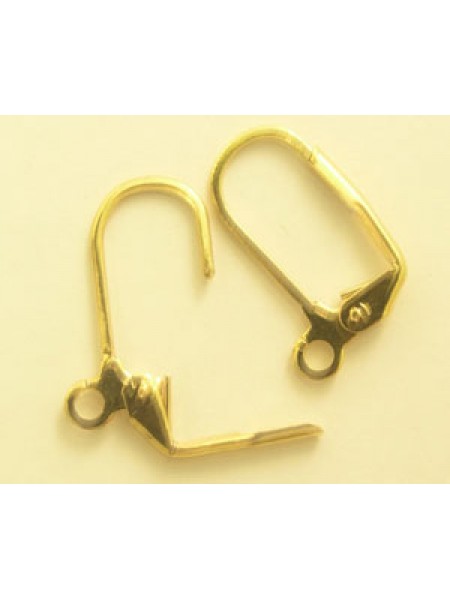Continental Earhooks Gold plated PAIRS