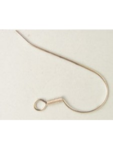 Earhooks Large w/Spiral S/P - per pair