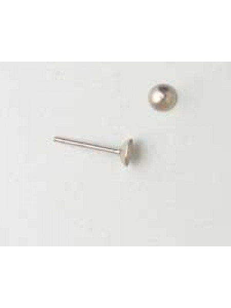 Earpost Cup 4mm Surgical Steel - pairs