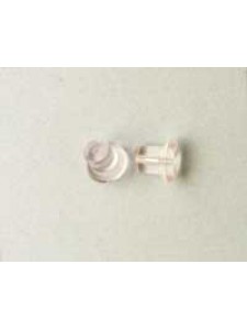 Clutch Earrings Clear Rubber pairs