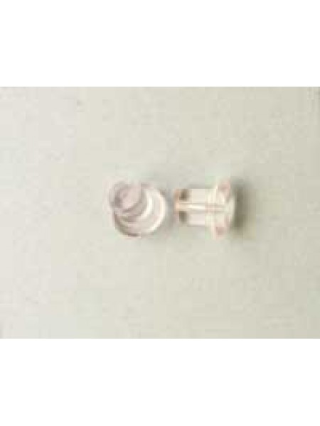 Clutch Earrings Clear Rubber pairs