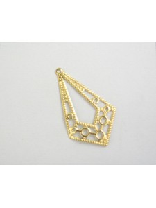 Earring Drop Part Gold Plated