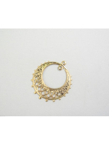 Filigree Earring Part Gold Plated