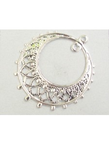 Fillegree Earring Part Silver Plated