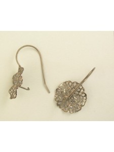 Earring w/Filigree Part Bl/N N/F - Pair