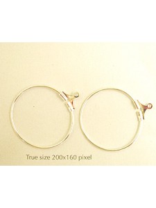 Stamping Hoop 25mm Silver Plated