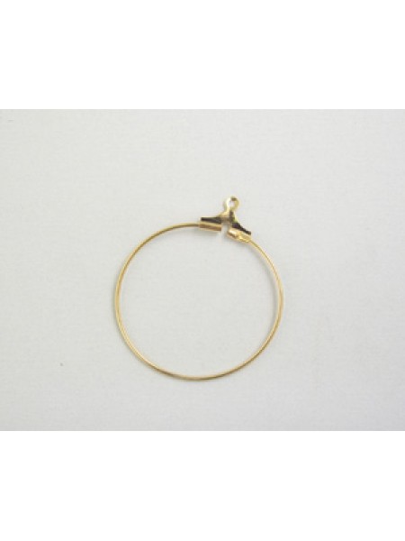 Stamping Hoop 25mm Gold Plated