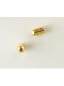 End Cap Rounded 4mm Gold plated