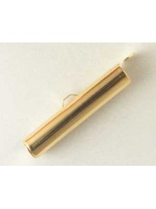 End Tube Large 26x5mm Gold Plated