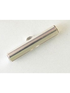 End Tube Large 26mm x 5mm Silver Plated
