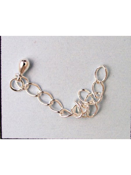 Extension Chain 6cm Silver plated
