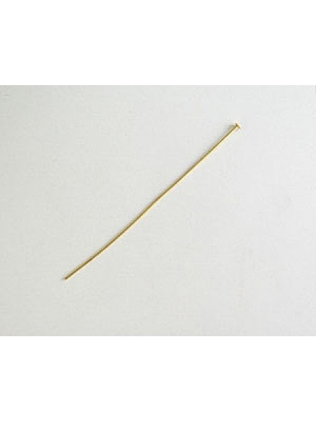 Head Pin 50 mm Soft & Thin Gold Pl. N/F