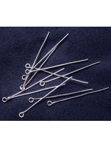 Eye Pin 2 - 50 mm 0.7mm Nickel plated