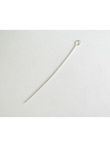 Eye Pin 2 - 50 mm 0.7mm Silver plated