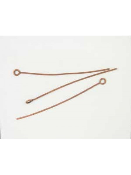 Eye Pin 2 50mm x 0.7mm Antique Copper