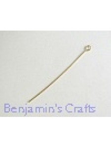 Eye Pin 2 - 50mm 0.7mm Gold Plated