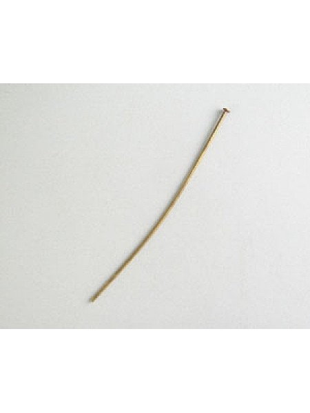 Head Pin 1.5 (38mm) Antiqu Gold/Brass