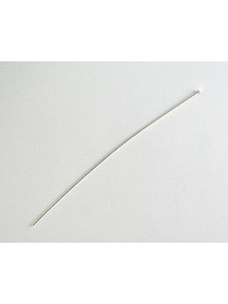 Head Pin 2.5 (63mm) 0.7mm Silver plated