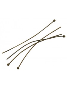 Ball Headpins 60x.6mm Antiq Bronze