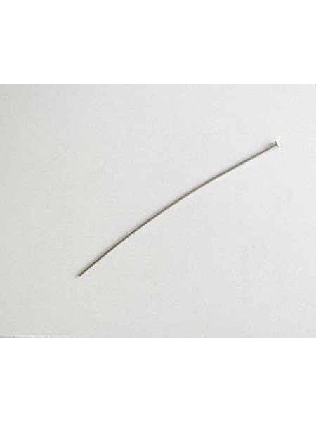 Head Pin 2 (50mm) 0.7mm Nickel Plated