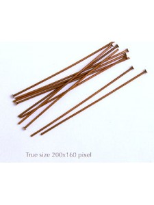 Head Pin 2 (50mm x 0.8mm) Antique Copper