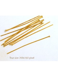 Head Pin 2 (50x0.8mm) Gold Plated