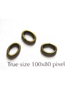 Jumpring Oval 6x8mm Anti Brass - EACH