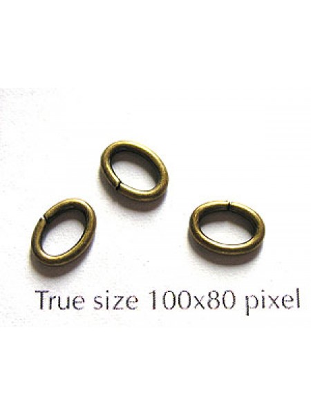 Jumpring Oval 6x8mm Anti Brass - EACH