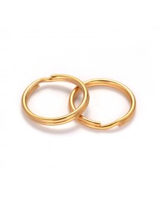Split ring Stainless-304  20mm Golden