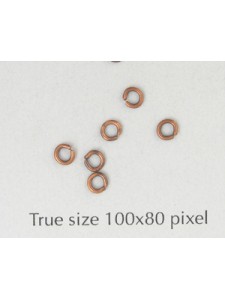 Jumpring 0.6x3mm Antique Copper