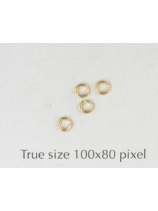 Jumpring 0.6x3mm Gold Plated