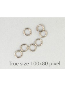 Jumpring 4mm Nickel plated