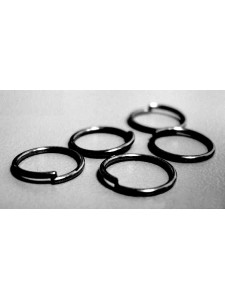 Jump Ring (Iron) 10mm Black Nickel