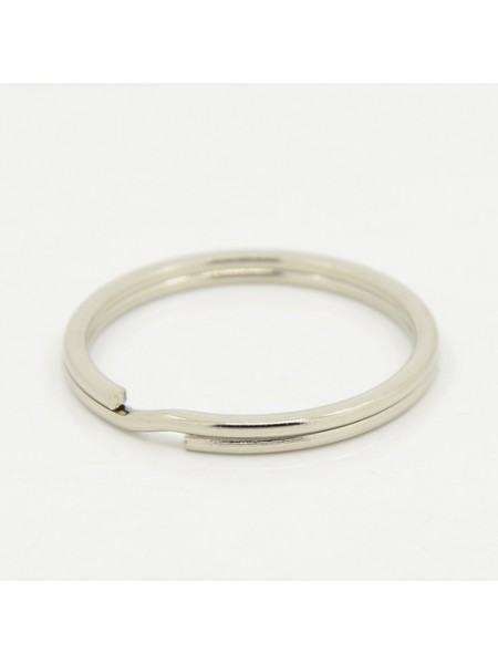 Split ring 30mm Steel Platinum colour