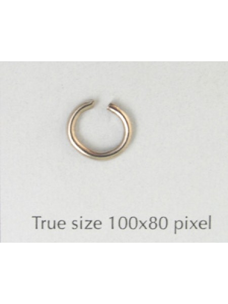 Jump Ring (Steel) 1.5x9mm Nickel plated