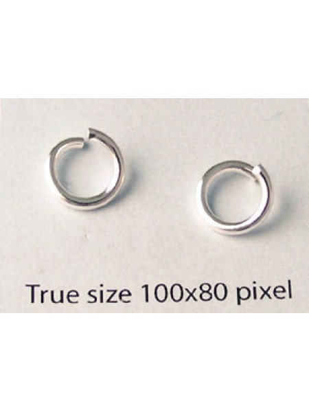 Jump Ring (Steel) 1.4x9mm Silver Plated