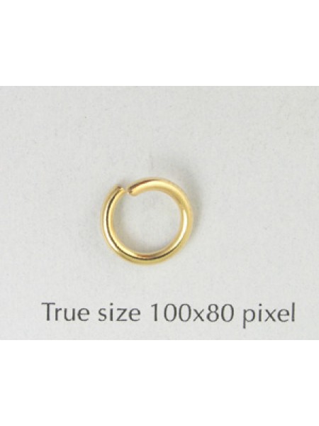 Jump Ring (Steel) 1.5x9mm Gold plated NF