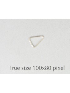 Triangle Iron H:7.5mm D:0.6 Silver plate