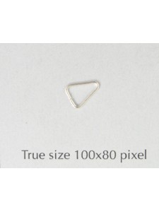 Triangle Iron H:7.5mm D:0.6 Silver plate