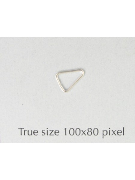 Triangle Iron H:7.5mm D:0.6 Silver plate