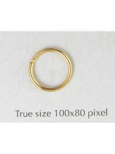 Jumpring 12mm Gold plated
