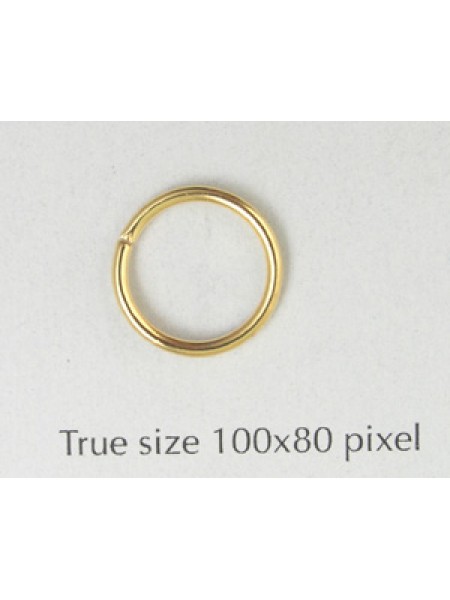 Jumpring 12mm Gold plated
