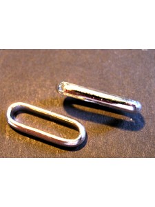 Connector Jump Ring 7x18mm Silver Plate